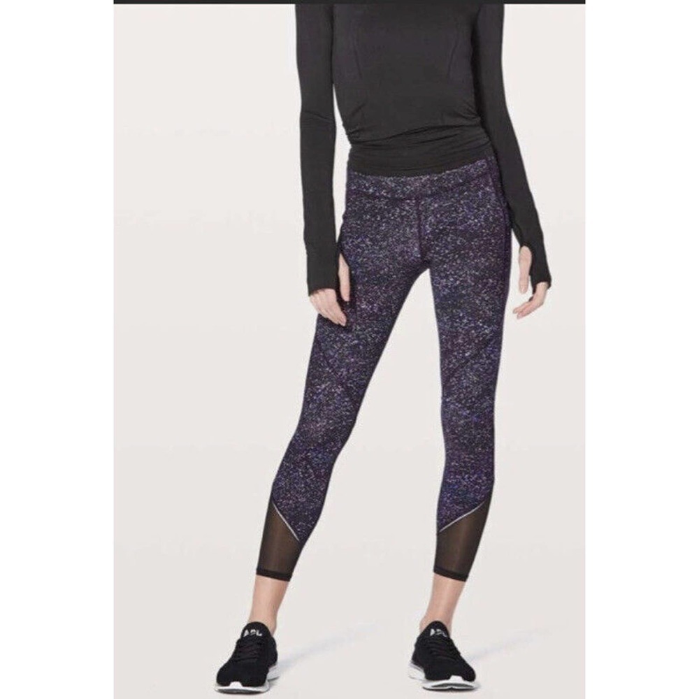 Lululemon Gait Keeper 7/8 Tight Legging Crystalline Mesh Insert‎ Run Size 6
